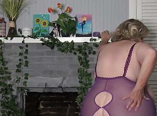 cul, gros-nichons, infirmière, mature, granny, milf, belle-femme-ronde, lingerie, fantaisie, solo