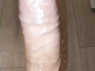 masturbation, amateur, ejaculation-sur-le-corps, énorme-bite, jouet, ejaculation, solo, bite