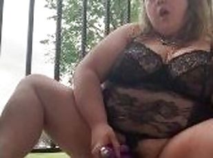 orgasme, public, amateur, jouet, belle-femme-ronde, ejaculation, gode, solo