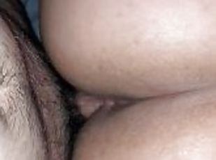 cul, amateur, ébène, énorme-bite, interracial, milf, ejaculation-interne, belle-femme-ronde, bite, dure