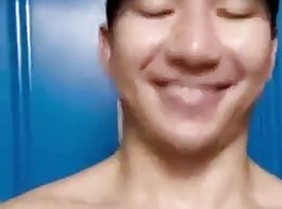 asiatique, masturbation, amateur, gay