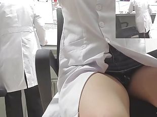 masturbation, bureau-office, amateur