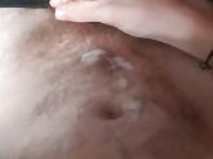 amateur, ejaculation-sur-le-corps, gay, branlette, européenne, euro, solo, minet