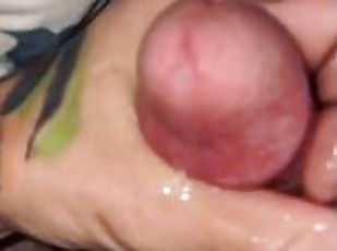 masturbation, amatör, mogen, cumshot, gigantisk-kuk, pov, sprut, ensam, kuk