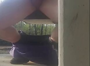 masturbation, en-plein-air, public, amateur, ejaculation-sur-le-corps, gay, attrapée, solo