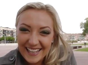 Blonde huge boobs goddess fucked outdoor