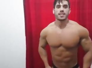 masturbação, anal, gay, latina, musculado