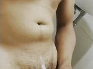 asiatique, masturbation, mature, énorme-bite, gay, ejaculation, solo, bite