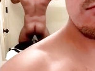 amateur, homoseksual, punggung-butt, solo, berotot