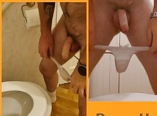 papá, meando, amateur, gay, fetichista, a-solas, pelotas, papi