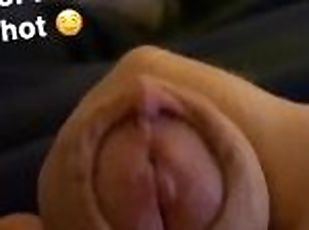 Showing off my fat cock with pre cum