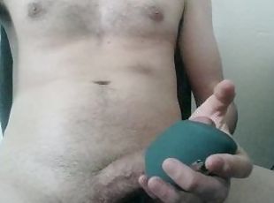 masturbation, orgasme, amateur, énorme-bite, ejaculation, webcam, solo, bite