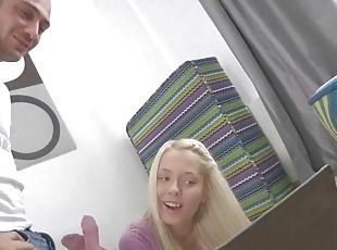 anal-sex, junge, creampie, paar, blondine, perfekt