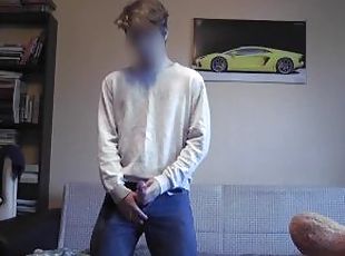 masturbation, amatör, cumshot, gigantisk-kuk, tonåring, gay, avrunkning, juckande, söt, ensam