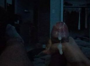 masturbation, orgasme, amateur, ejaculation-sur-le-corps, énorme-bite, gay, maison, branlette, black, secousses