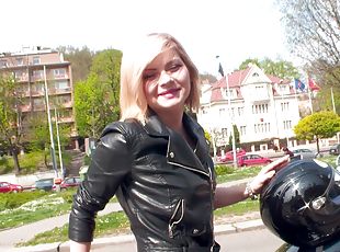 doggy, muschi, anal-sex, blasen, schwer, paar, beule, blondine, natürliche, sack