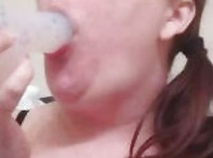 amador, mulher-madura, mãe, bbw, bochechuda, pov, dildo, mãe-mother, oral, sozinho