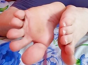 masturbation, amateur, pieds, point-de-vue, fétiche, solo