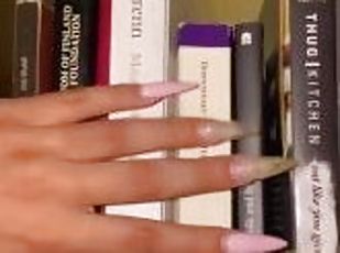 ASMR tapping long nails