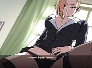 secretaria, cachonda, anime, hentai, coreano