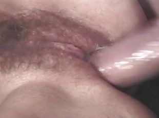 hårete, pussy, kone, anal, blowjob, hardcore, cum, husmor, naturlig, cowgirl