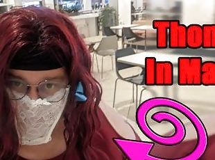 Trans Wears Thong as Facemask in Public Mall!