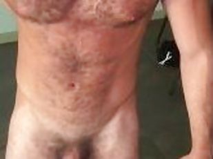 poilue, amateur, ejaculation-sur-le-corps, gay, branlette, solo