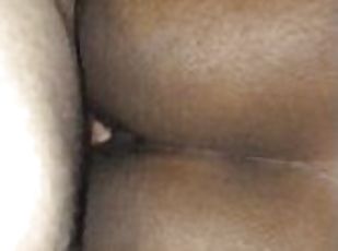 cul, amateur, ébène, énorme-bite, interracial, black, butin, chienne, bite