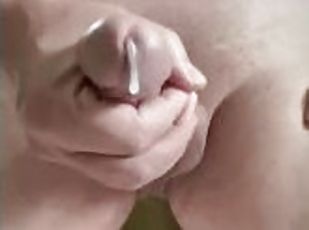 masturbation, amateur, ejaculation-sur-le-corps, énorme-bite, solo, gros-plan, bite