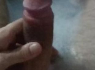 bañando, amateur, a-solas, polla