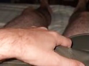 masturbation, amateur, énorme-bite, massage, française, solo, bite, dure, taquinerie