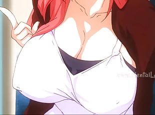 tetas-grandes, mamada, corrida-interna, anime, hentai