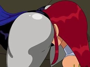 Starfire Assworship Raven Lesbian