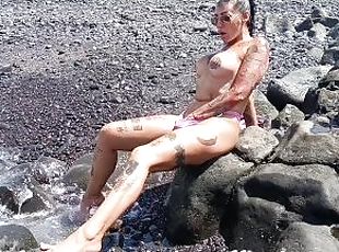 masturbation, public, giclée, milf, célébrité, latina, pornstar, solo, tatouage