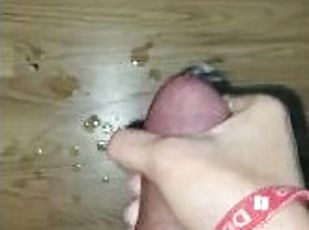 masturbation, amateur, ejaculation-sur-le-corps, ébène, énorme-bite, branlette, point-de-vue, solo, bite