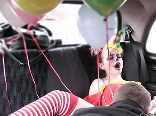 Hot Clown Got Pussy Banged In Cab