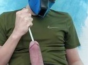 masturbation, amateur, ejaculation-sur-le-corps, énorme-bite, gay, branlette, secousses, ejaculation, solo, bite