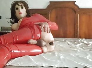 masturbação, amador, anal, dildo, sozinho