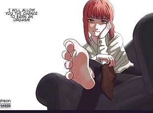 pieds, anime, fétiche, solo