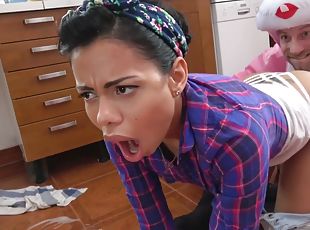 criada, amador, mulher-madura, hardcore, latina, puta-slut, oral, fetiche, uniforme, morena