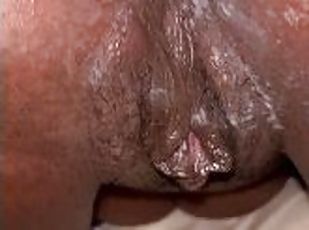 cul, amateur, ébène, ejaculation-interne, solo