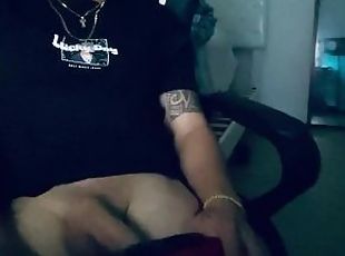 asia, mastubasi, amatir, penis-besar, gemuk, webcam, seorang-diri, penis