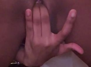 masturbation, chatte-pussy, amateur, ébène, ados, point-de-vue, solo