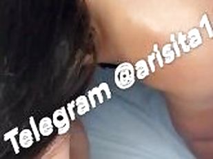 Le hago garganta profunda a mi novio ???? // video completo telegram @arisita16