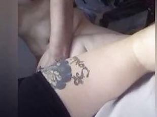 cul, orgasme, amateur, milf, brunette, tatouage