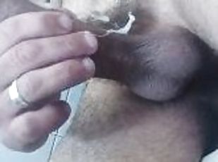 masturbation, pisser, amateur, ejaculation-sur-le-corps, branlette, italien, solo