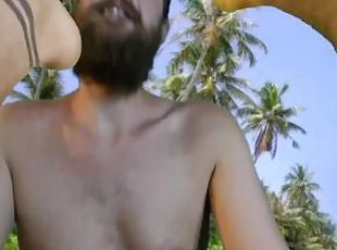 Fucking you on the beach POV