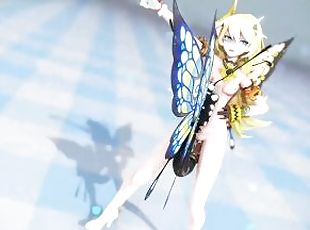 Rozaliya Olenyeva Honkai Impact 3rd Double Insect Hentai Nude Sex Dance Pink Cat MMD 3D Blonde Hair