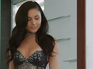 Petite ariana marie fucks in a pretty lingerie