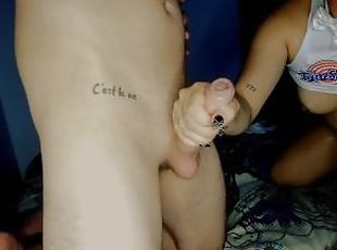 amateur, perempuan-jelita, menghisap-zakar, peju, remaja, tegar, orang-latina, oral